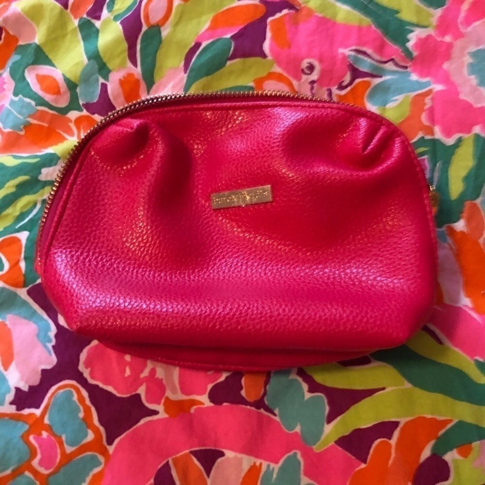 New bareMinerals hot pink makeup bag